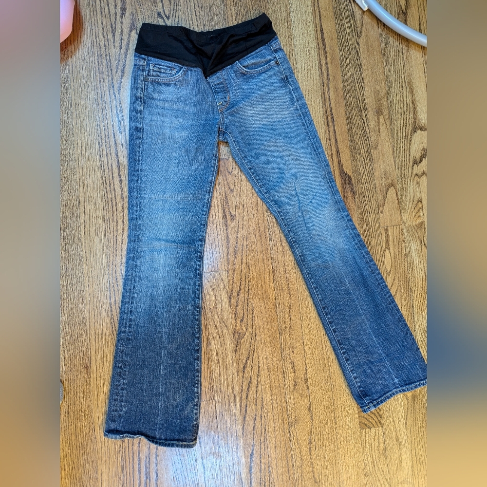 Citizens Of Humanity Blue Flare Wide Leg Jeans